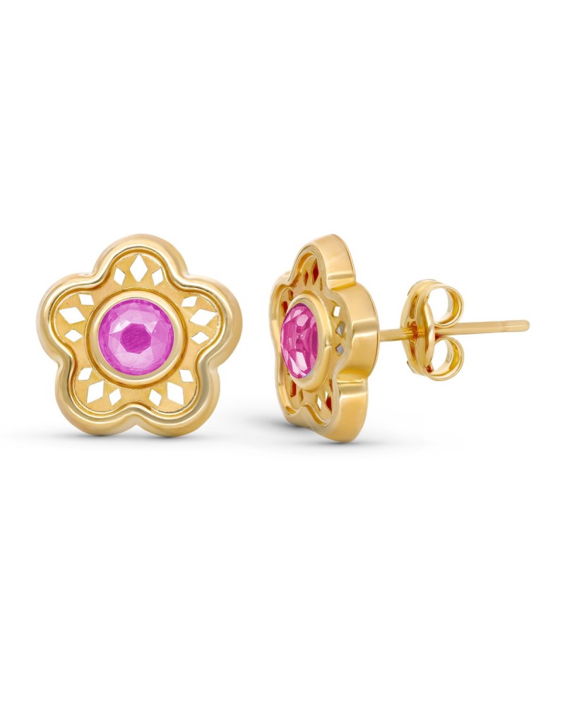 Pendientes de oro 9k PM-9K18570-RS