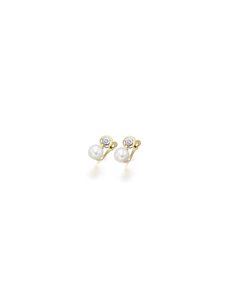 PENDIENTES ORO Y PERLA