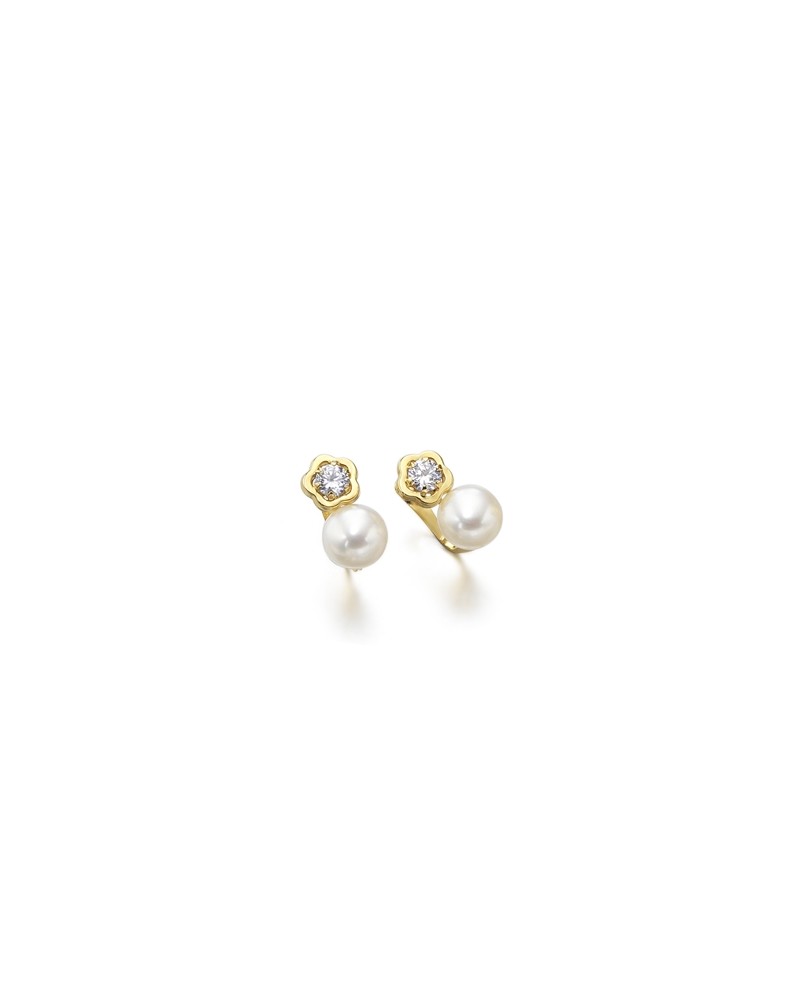 PENDIENTES ORO Y PERLA