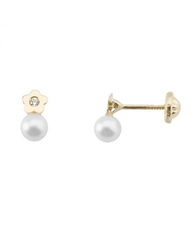 PENDIENTES TU Y YO ORO Y PERLA