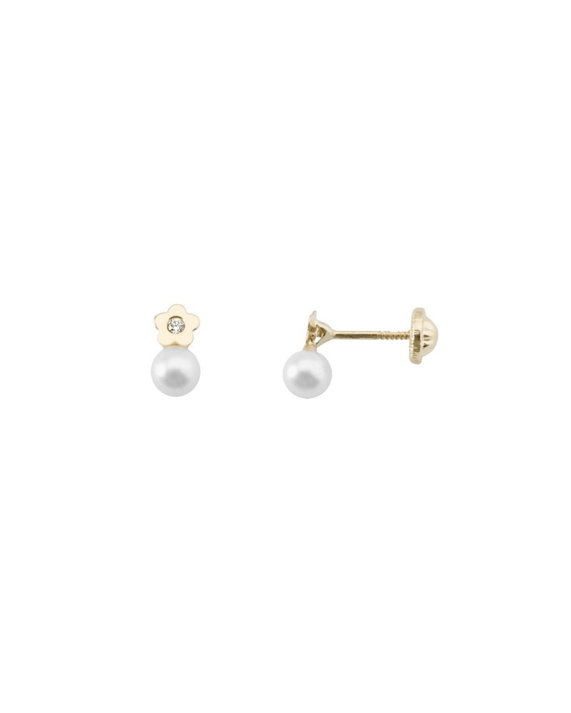 PENDIENTES TU Y YO ORO Y PERLA