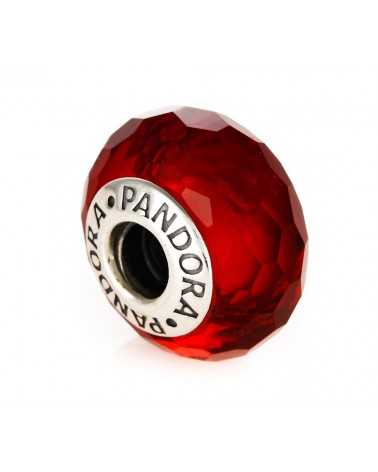 ABALORIO PANDORA MURANO FACETADO ROJO 791066