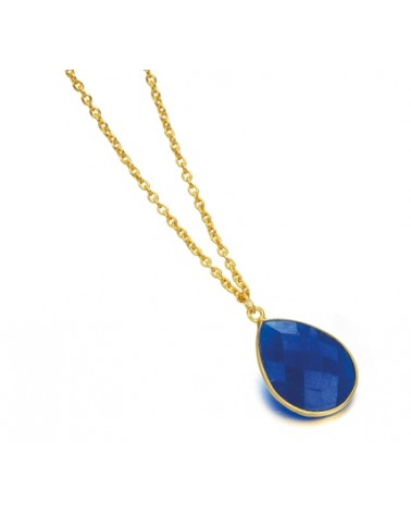 COLGANTE CON PIEDRA AZUL LD037ZA