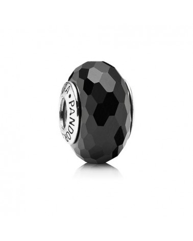 ABALORIO PANDORA MURANO FACETADO NEGRO 791069