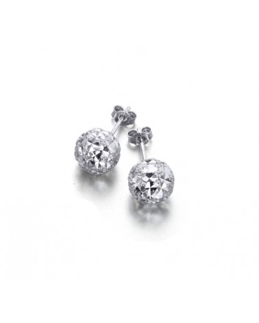 PENDIENTES BOLA DE PLATA LB042RO