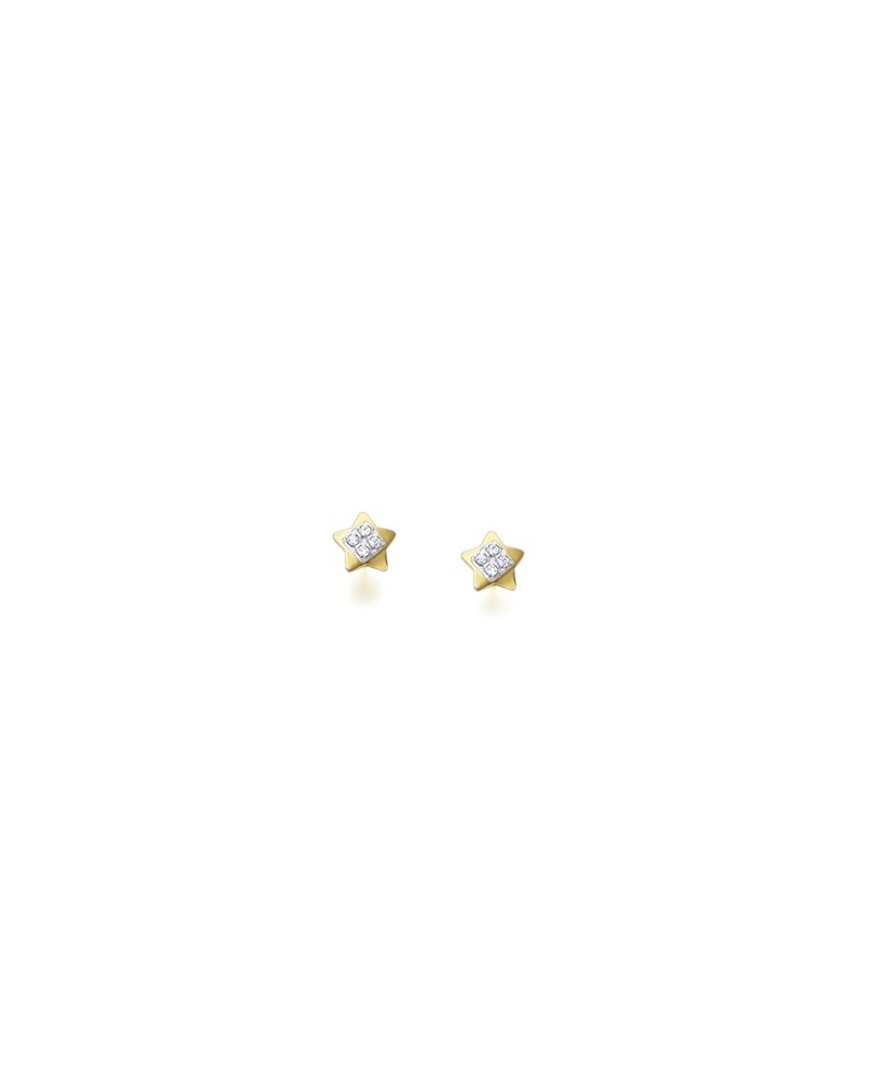 PENDIENTES ESTRELLA ORO 18K