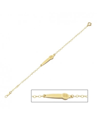 PULSERA ORO CON RELOJ HORA 59