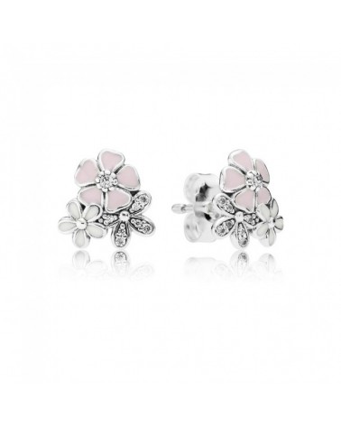 PANDORA POETIC FLOWERING EARRINGS 290686ENMX