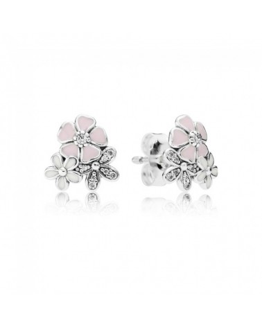PANDORA POETIC FLOWERING EARRINGS 290686ENMX