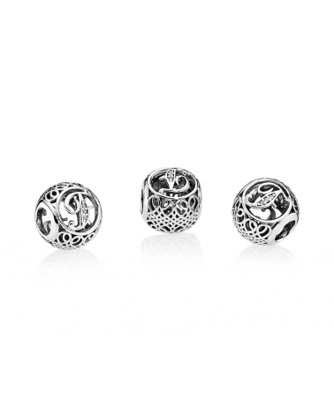 CHARM PANDORA LETTER F 791850CZ