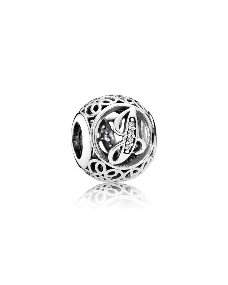 CHARM PANDORA LETRA J 791854CZ