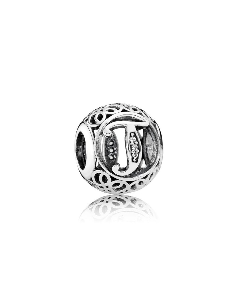 CHARM PANDORA LETTER T 791864CZ