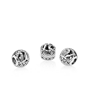 Charm Pandora letra U con diseño calado 791865CZ