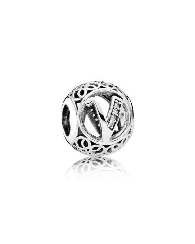 CHARM PANDORA LETTER V 791866CZ