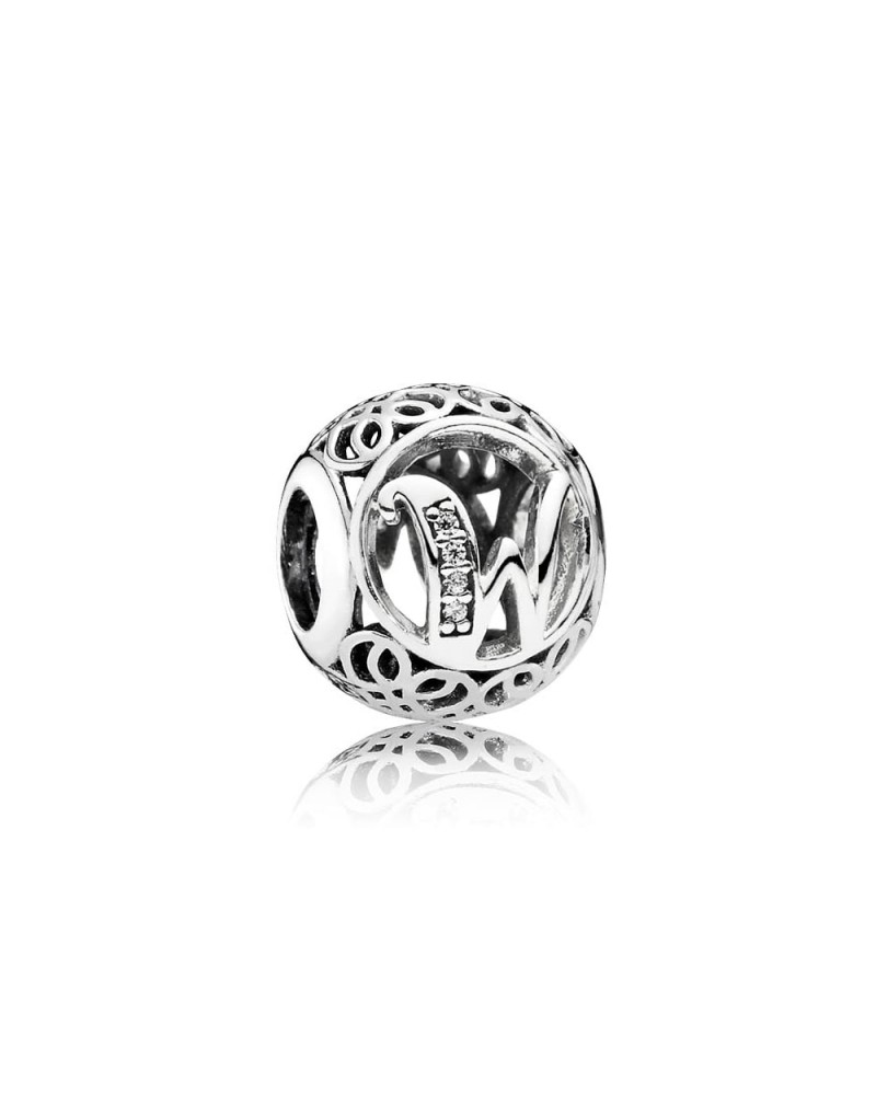 CHARM PANDORA LETRA W 791867CZ