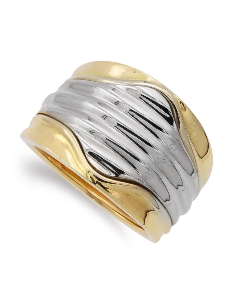 Sortija de oro blanco y amarillo de 18k PM-20413-2