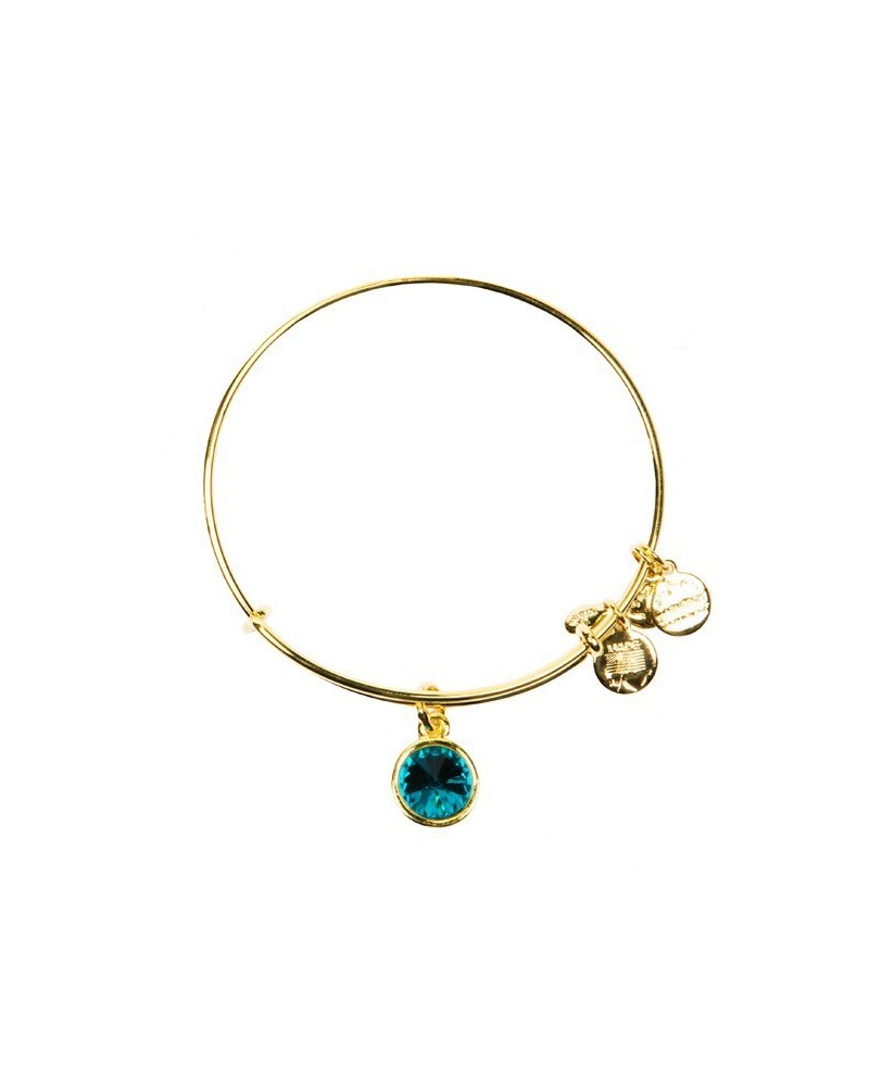 PULSERA ALEX AND ANI DORADA Y CIRCONITA AZUL A12EB251RG