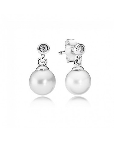 Pendientes colgantes Pandora Elegancia con perla cultivada 290694P