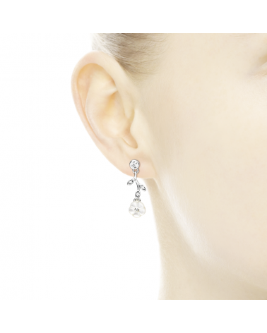 PANDORA FLOWER EARRINGS 290699MOP