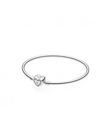 Pulsera Pandora Family Forever con cierre de corazón y circonitas 590729CZ
