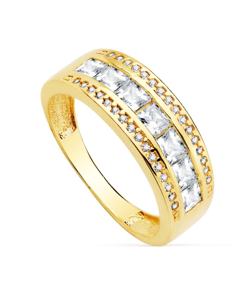 Sortija de oro amarillo de 18k PM-19504