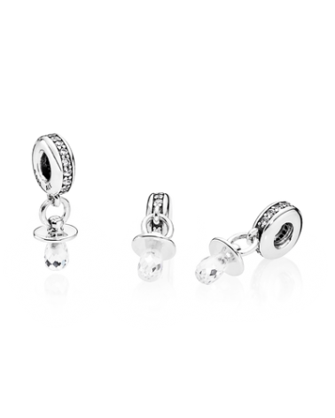 CHARM PANDORA PACIFIER 791890CZ