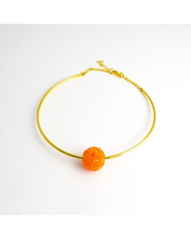 COLLAR CARAMELO NARANJA