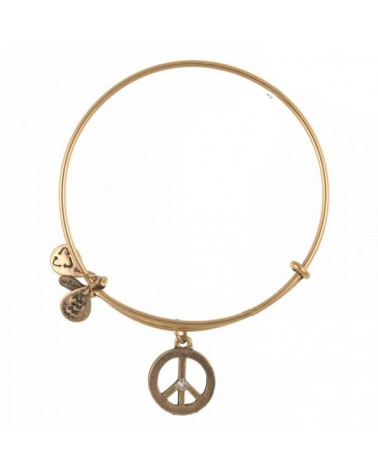 PULSERA ALEX AND ANI SIMBOLO DE LA PAZ DORADA A09EB139RG