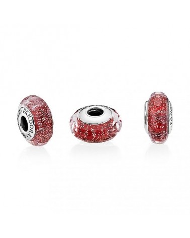 CHARM PANDORA MURANO ROJO