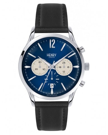 RELOJ HENRY LONDON ESFERA AZUL