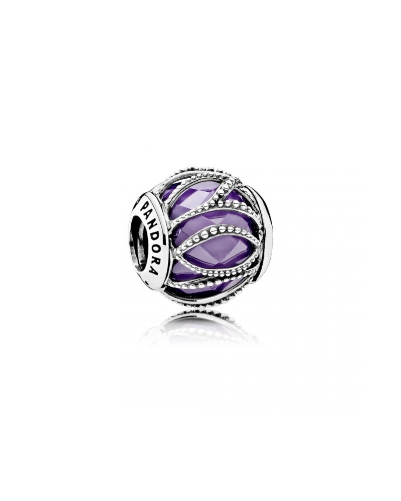 Charm PANDORA brillo morado