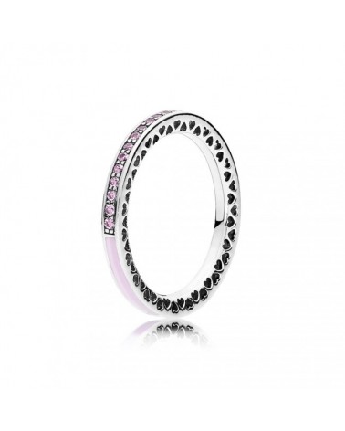 ANILLO PANDORA CORAZONES ROSAS