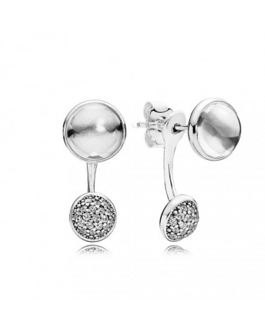 Pendientes Pandora gotas deslumbrantes dobles 290728CZ
