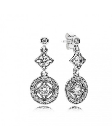 Pendientes largos Pandora Seducción de plata con circonitas 290722CZ