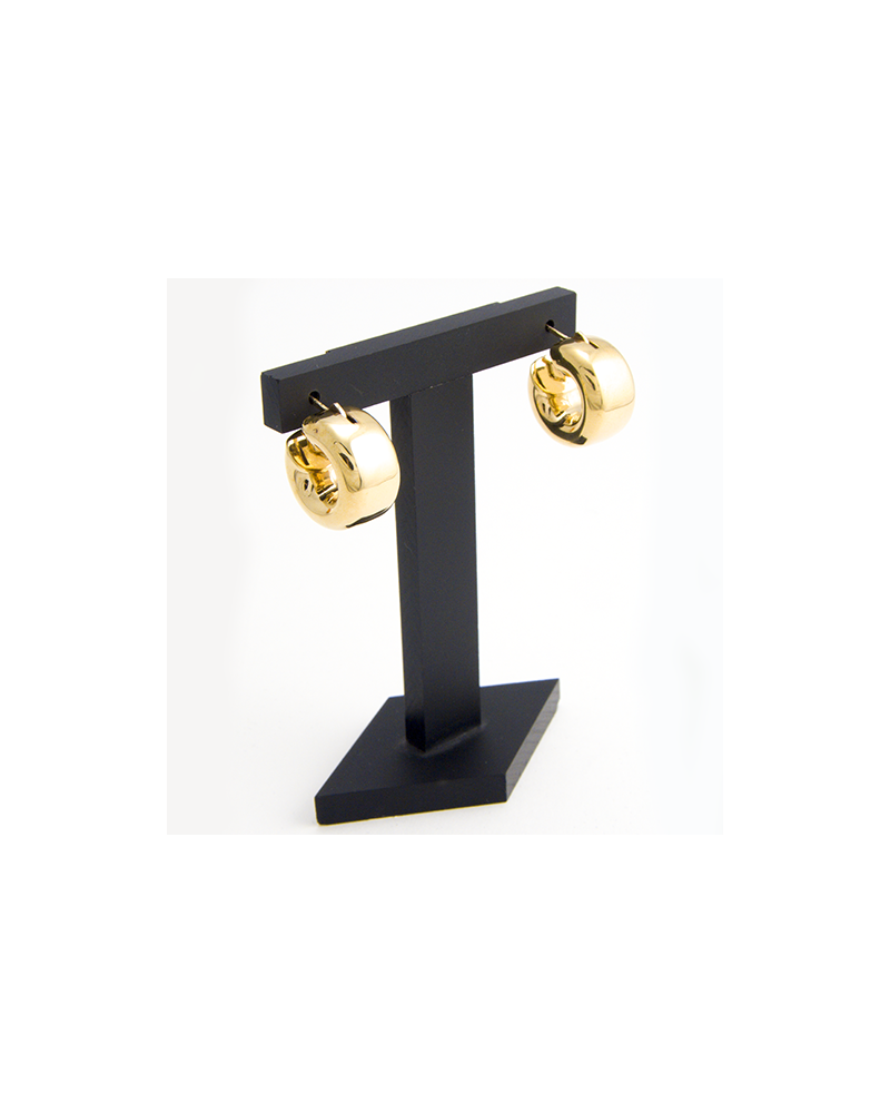 PENDIENTES ARO ANCHO ORO SEÑORA 