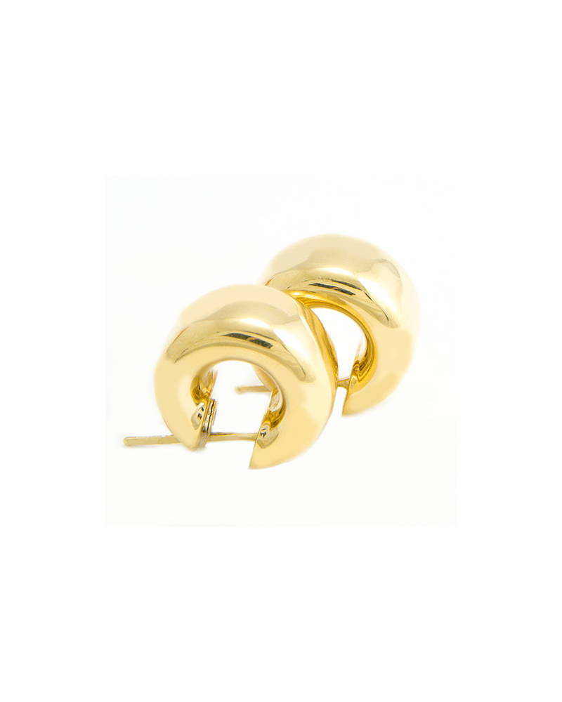 PENDIENTES ARO ANCHO ORO SEÑORA 