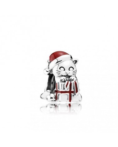 CHARM PANDORA GATO NAVIDAD