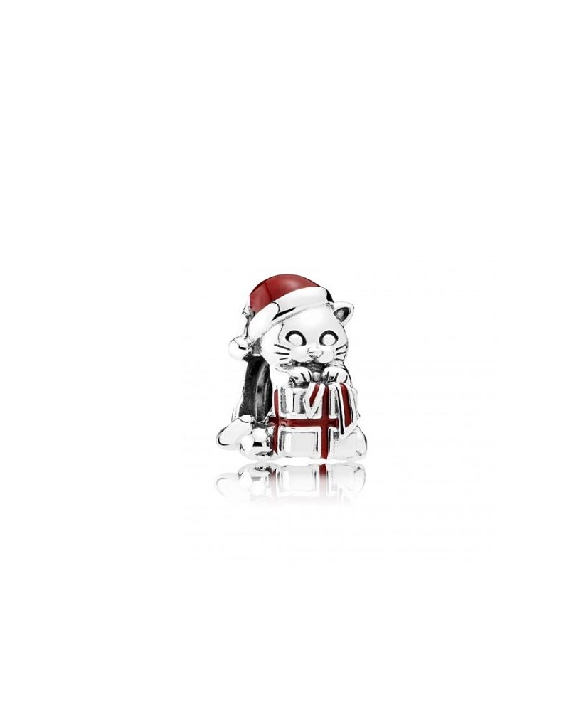 CHARM PANDORA CHRISTMAS CAT