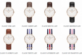 RELOJES DANIEL WELLINGTON. MODELOS.