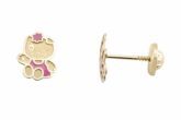 PENDIENTES ORO HELLO KITTY