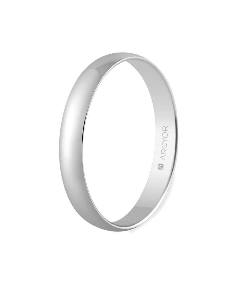 ANILLOS DE BODA CLÁSICOS. ORO BLANCO