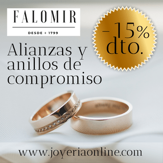 ofertas en alianzas y anillos de compromiso